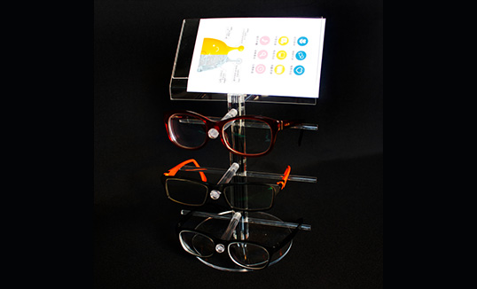 亞克力化妝品展示架的制作工藝