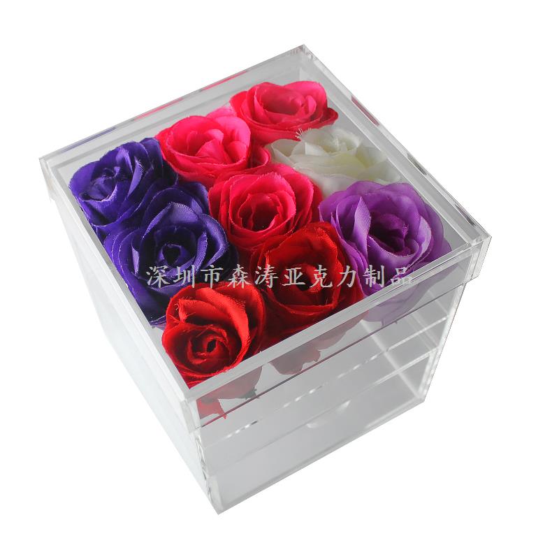 龍南亞克力收納盒|立牌|工廠廠家加工定制--森濤亞克力制品