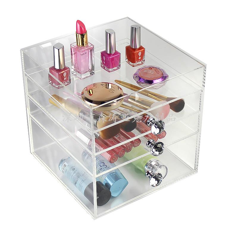 亞克力化妝收納盒廠家|工廠加工定制-深圳森濤亞克力制品