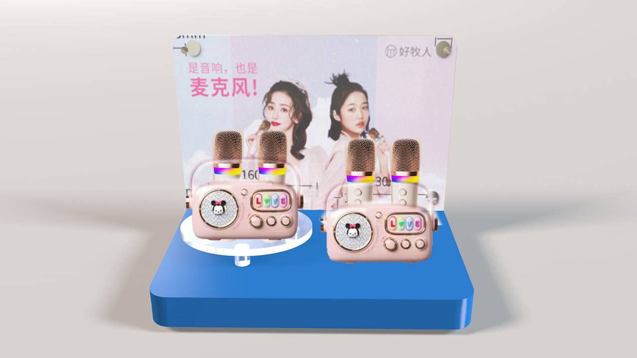 亞克力麥克風展示架的運用