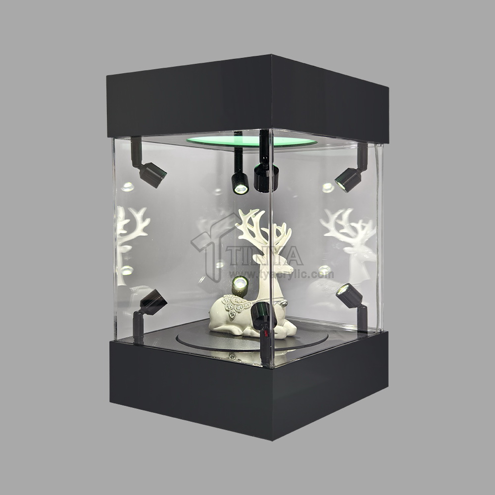 亞克力帶射燈發光展示架