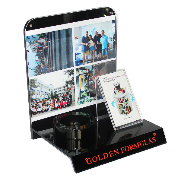 黑色單孔亞克力飲料展示架