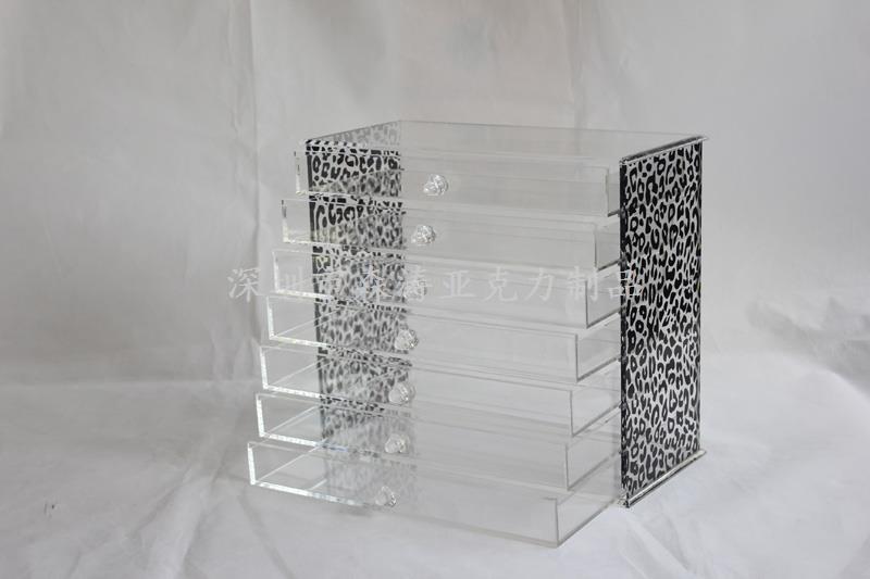 七層抽屜透明亞克力收納盒