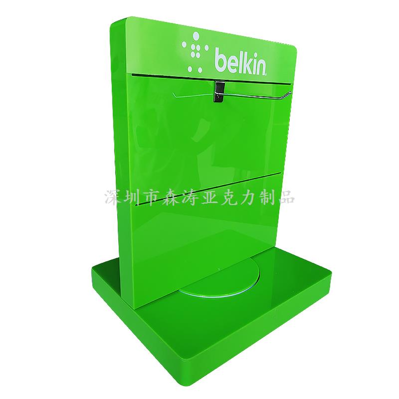 簡(jiǎn)易雙層電子配件展示架