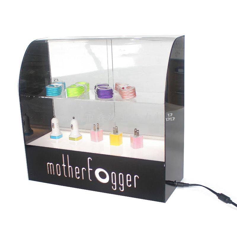 帶燈帶門雙層產(chǎn)品展架