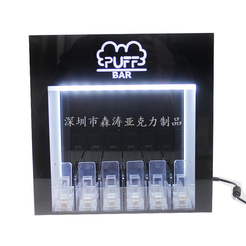 PUFF單層電子煙具亞克力展示柜